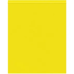 10 x 12" - 2 Mil Yellow Reclosable Poly Bags