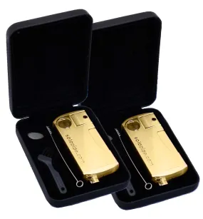 2 Pack The Original Refillable SoloPipe® Self Lighting Pipe - Opulent Gold