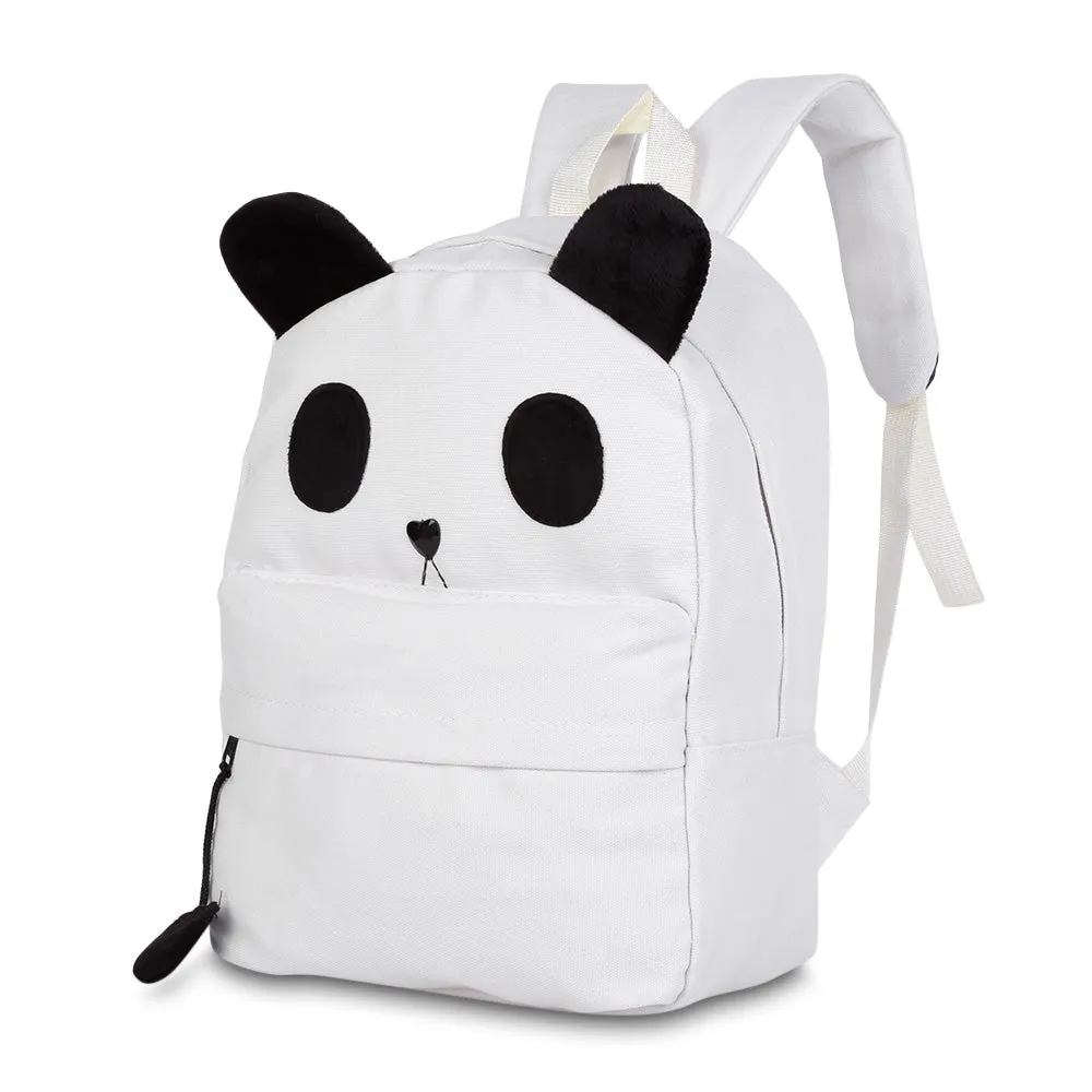 2pcs Women Backpack Girls Shoulder Casual Cartoon Canvas