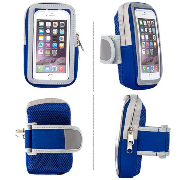 3 PCS Comfortable And Breathable Sports Arm Bag Mobile Phone Wrist Bag For 5.5 Inch Mobile Phone(Orange)