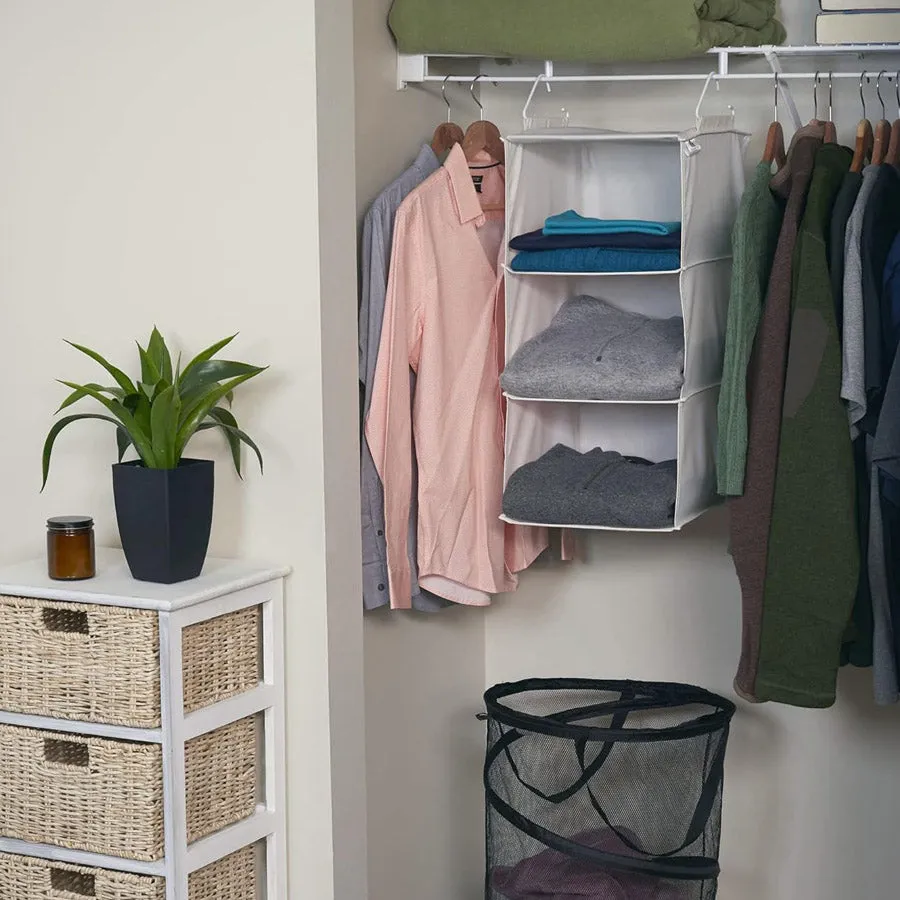 3-Shelf Hanging Closet Organizer