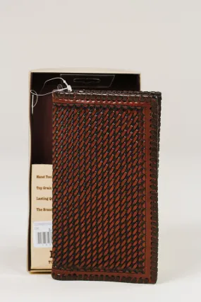 3D Basket Weave Sunburst Rodeo Wallet