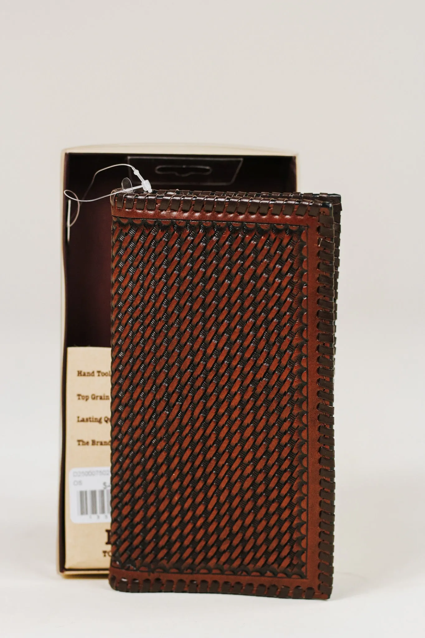 3D Basket Weave Sunburst Rodeo Wallet