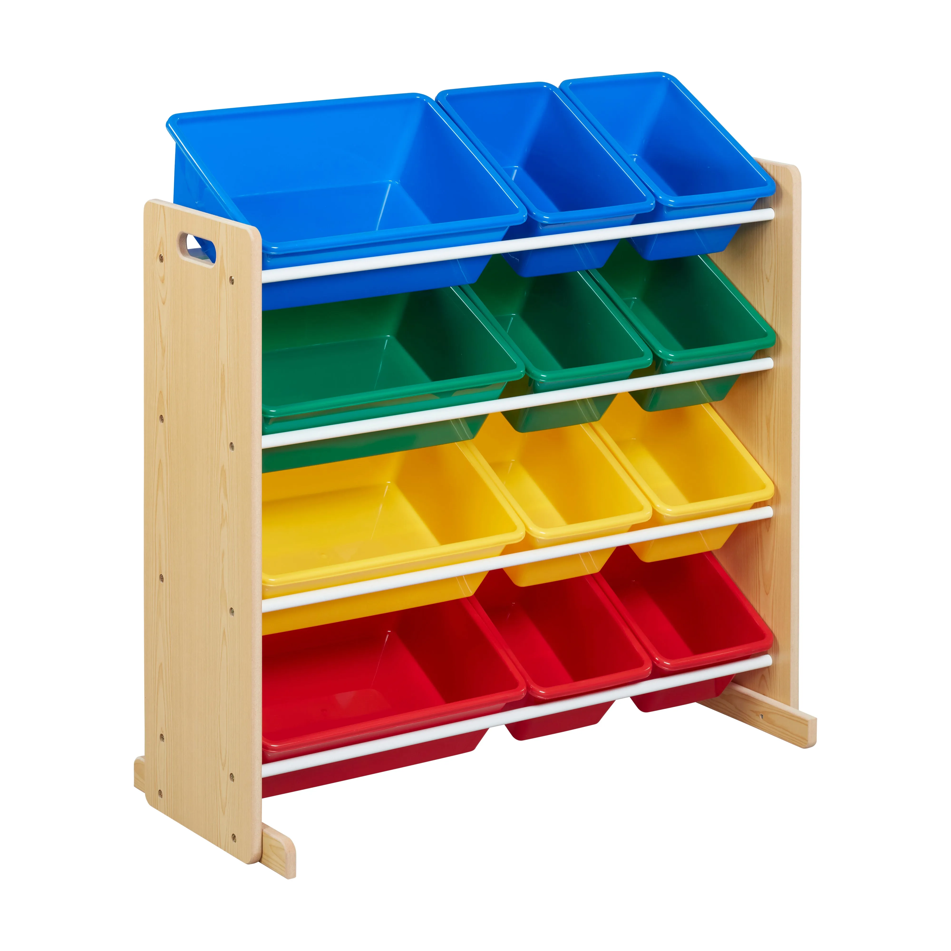 4-Tier Organizer with 12 Bins, Toy Storage