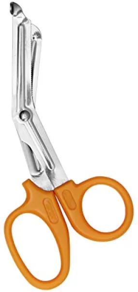 5.75" Stainless Steel Bandage Shears Orange Handle - W-90518