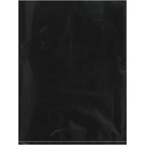 9 x 12" - 2 Mil Black Flat Poly Bags