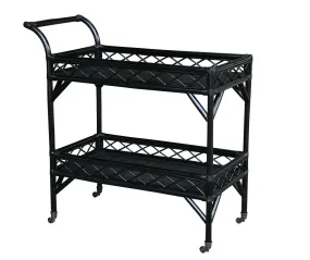 Alexandra Bar Cart in Cane