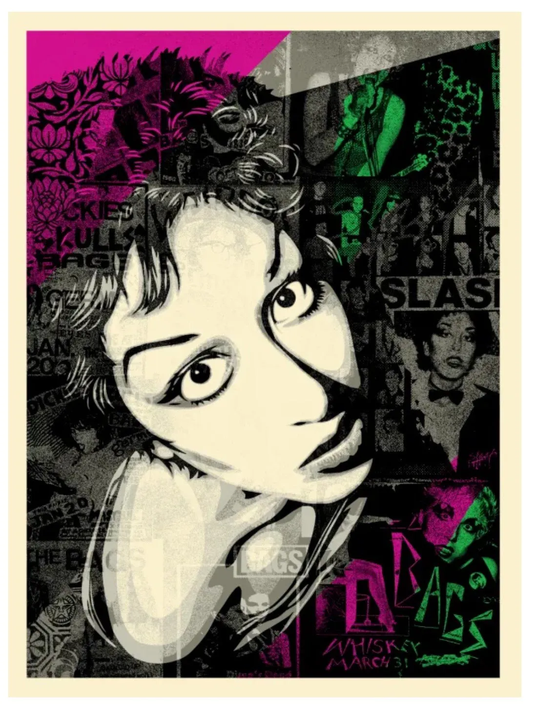 Alice Bag Silkscreen Print by Shepard Fairey- OBEY