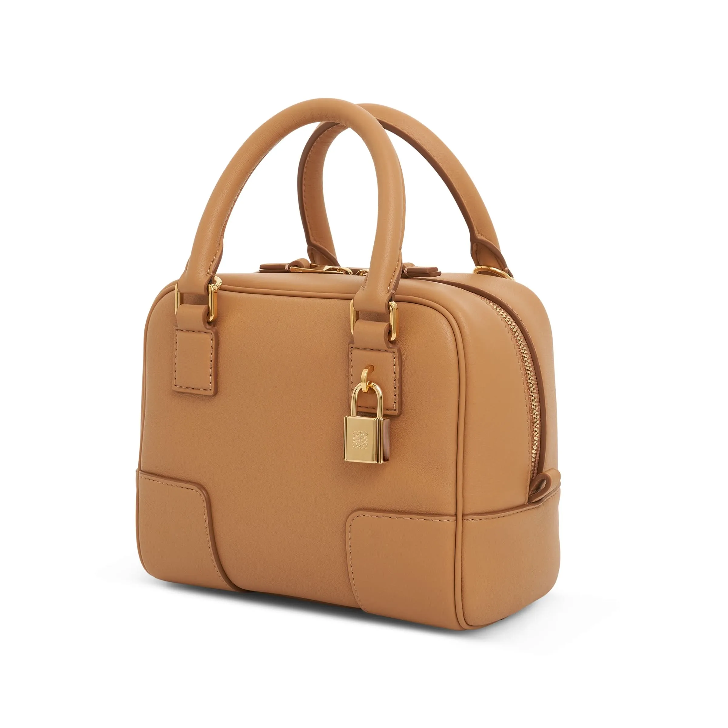 Amazona 16 Square Bag in Nappa Calfskin in Warm Desert