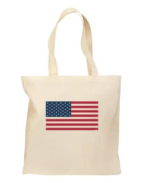 American Flag - Marijuana Leaf Grocery Tote Bag