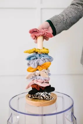 ANDi Logo Wooden Scrunchie Tower