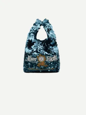 Anya Brands Mini Tote After Eight in Dark Teal