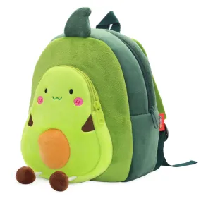 Anykidz 3D Yellow Avocado  Kids School Backpack Cute Cartoon Animal Style Children Toddler Plush Bag Perfect Accessories For Boys and Girls