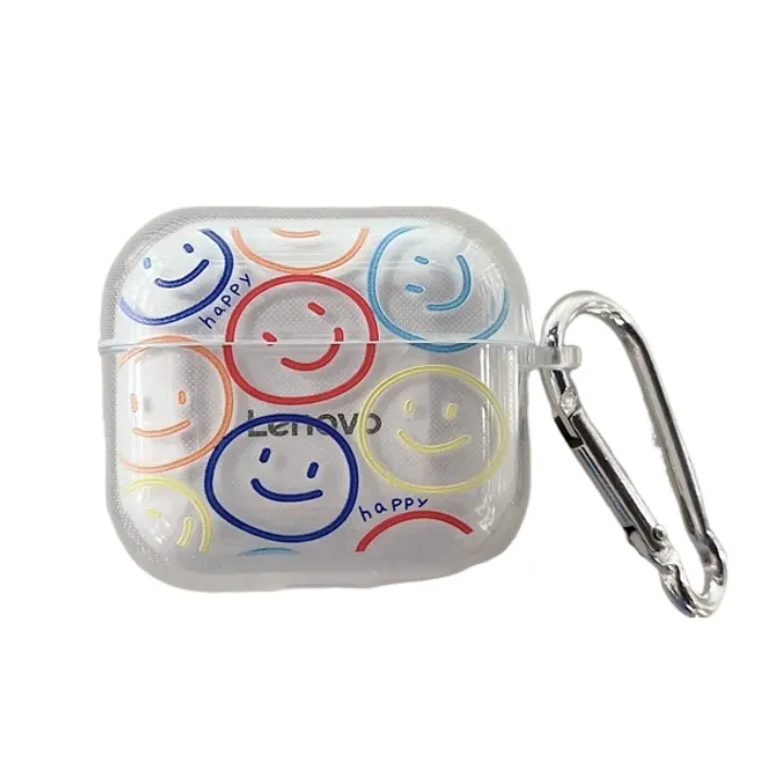 Anymob Earphone Case Colored Smiles For Lenovo LP40S TWS Headphone Case Protective Charging Box