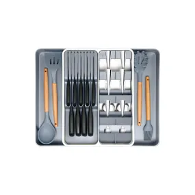 Aqua Expandable Utensil and Knife Drawer Organiser Tray 10120