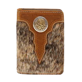 ARIAT Calf Hair & Leather Bi-Fold Wallet