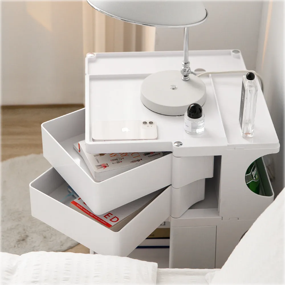 ArtissIn Replica Boby Trolley Storage Drawer Cart Shelf Mobile 3 Tier White