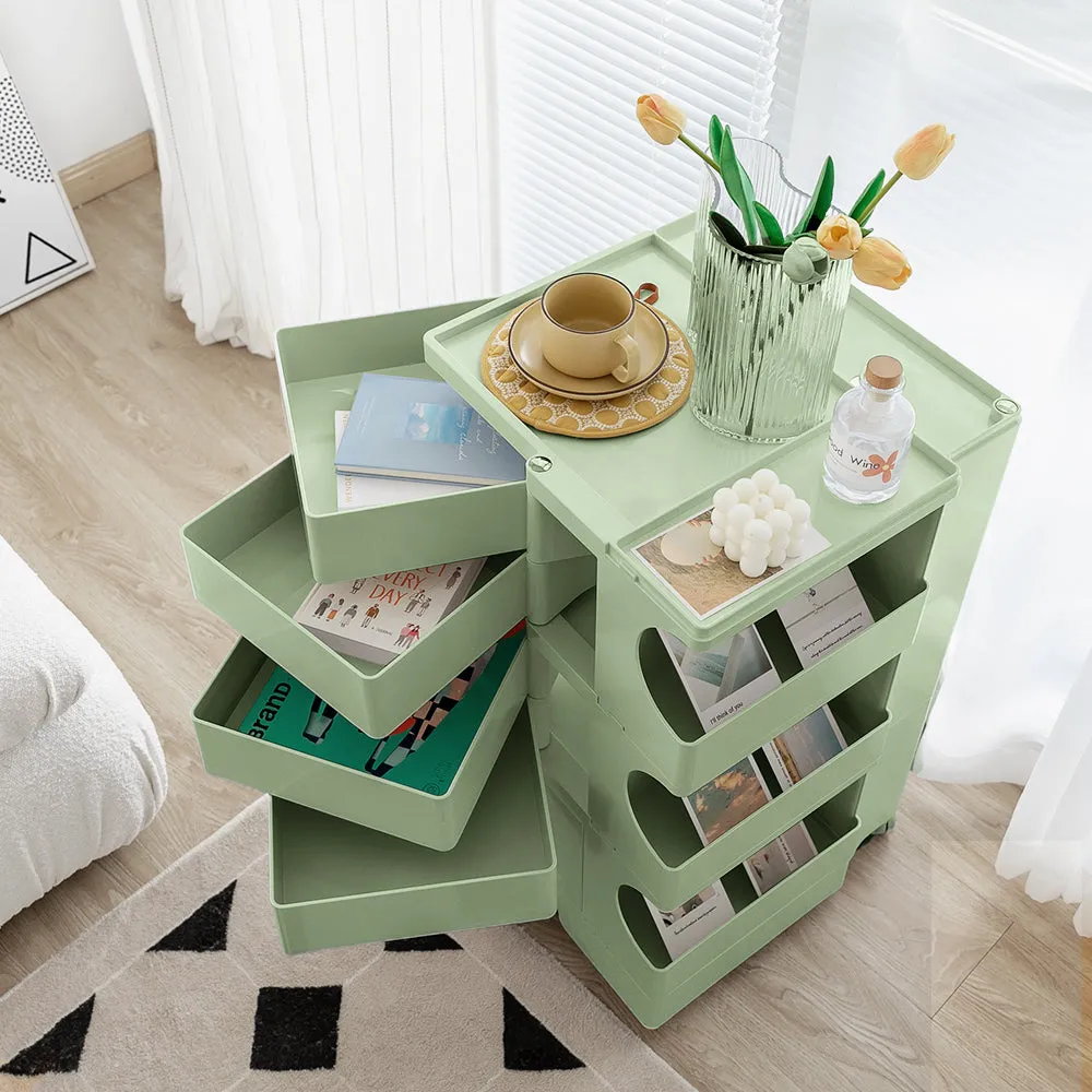 ArtissIn Replica Boby Trolley Storage Drawer Cart Shelf Mobile 5 Tier Green