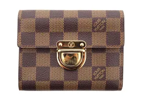 Authentic Louis Vuitton Damier Ebene Canvas Koala Wallet