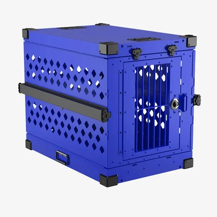 Avail Now for immediate dispatch: Aluminium ‘Show & Groom’ DOUBLE Crate   FREE Trolley   Grooming Set Dark Blue Double Set $1575 delivered