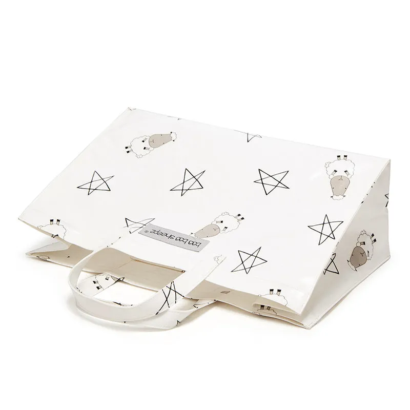 Baa Baa Sheepz Tote Bag Big Star & Sheepz White - Large