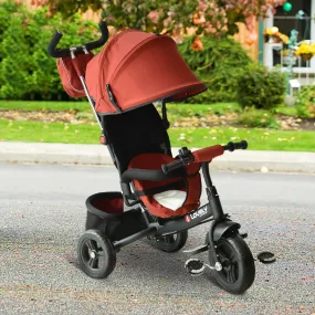 Baby Ride on Tricycle W/Canopy-Red