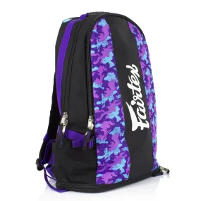 BAG4 Fairtex Purple Camo Rucksack Gym Bag