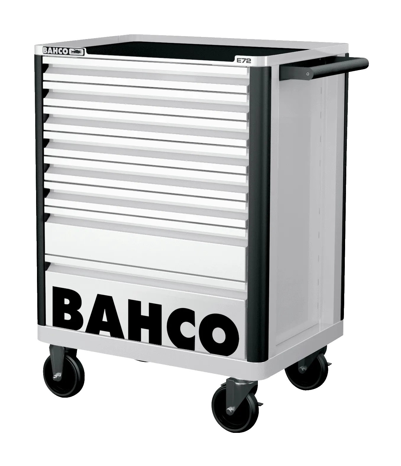 Bahco 1472K8WHITE E72 8 Drawer White Mobile Roller Cabinet