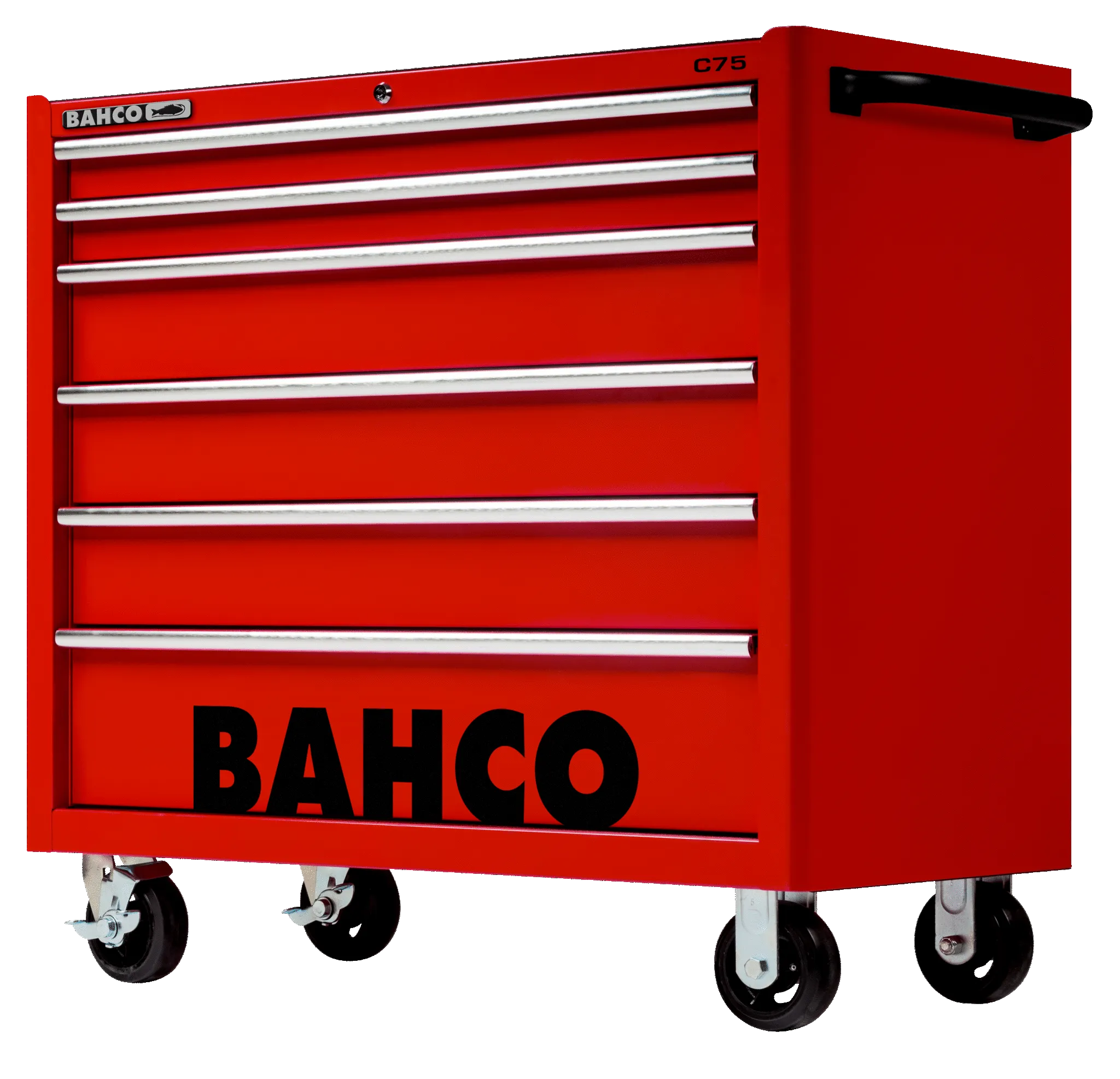 Bahco 1475KXL6RED C75 6 Drawer 40" Red Classic Mobile Roller Cabinet