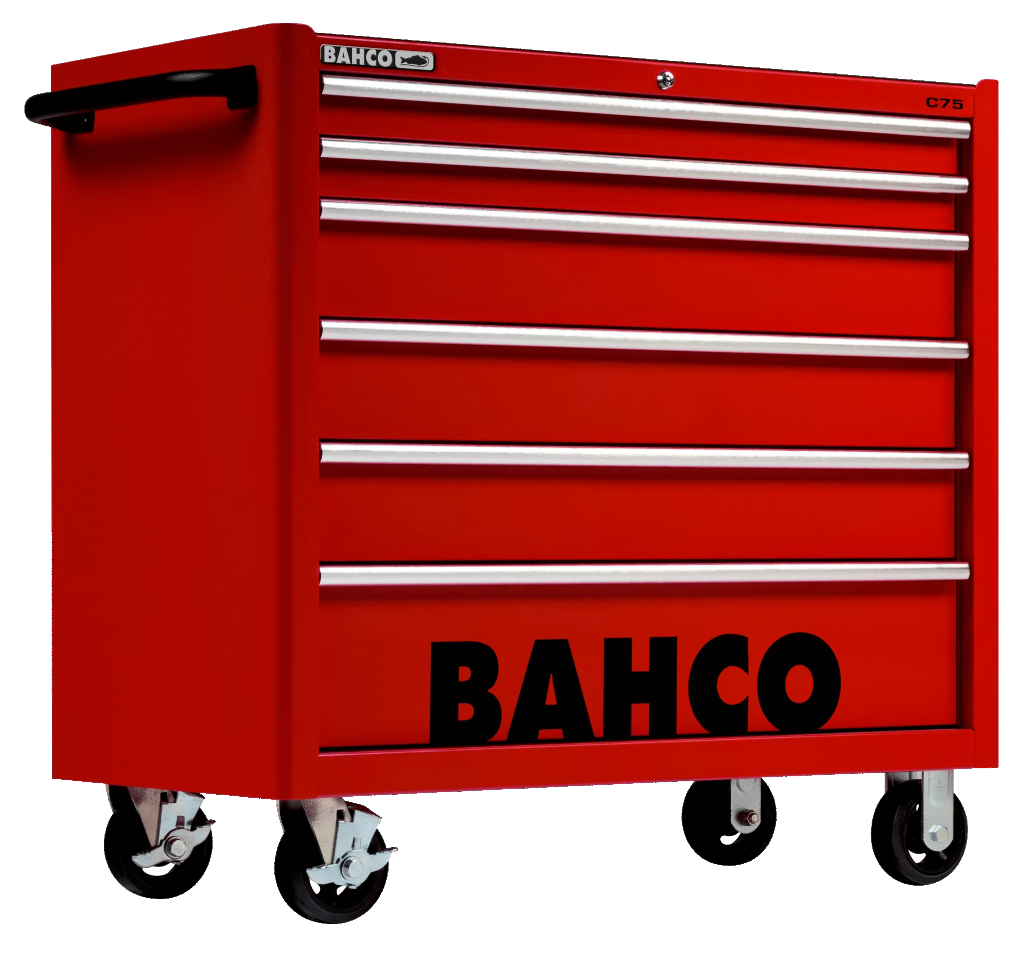 Bahco 1475KXL6RED C75 6 Drawer 40" Red Classic Mobile Roller Cabinet