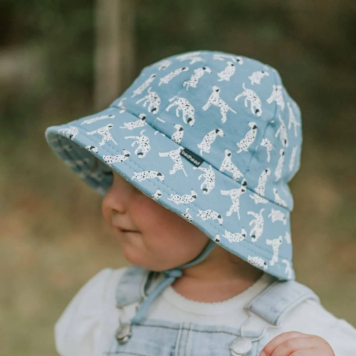 Bedhead Baby Bucket Hat with Strap - Limited Edition - Dalmatian