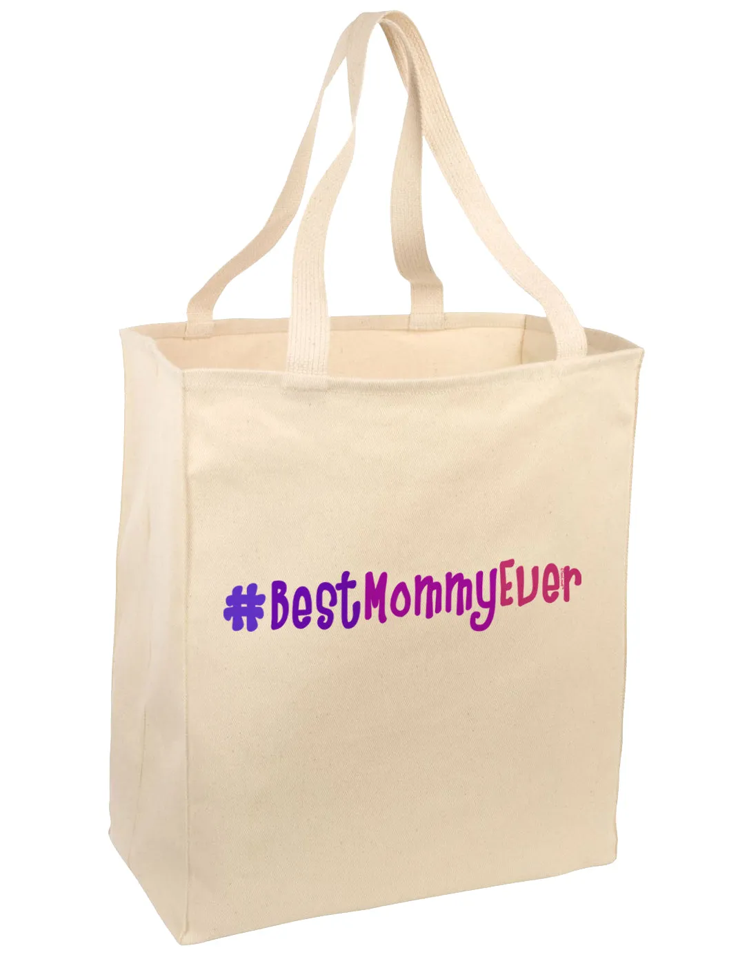 #BestMommyEver Large Grocery Tote Bag