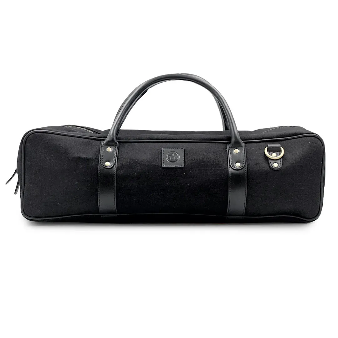 Black Canvas All Purpose Knife Bag with Shoulder Strap