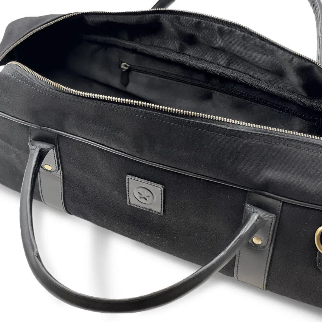 Black Canvas All Purpose Knife Bag with Shoulder Strap