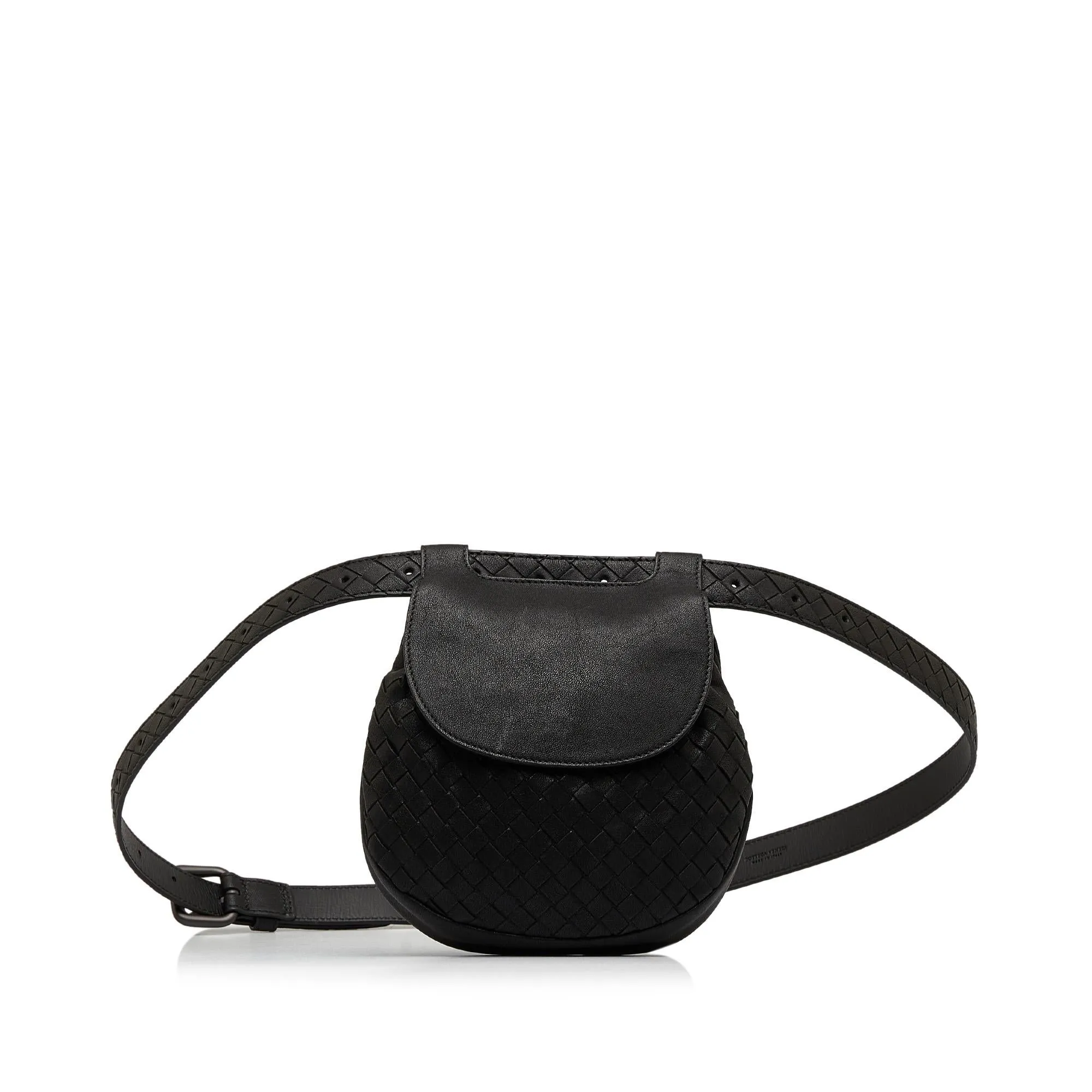 Bottega Veneta Intrecciato Flap Belt Bag (SHG-kTLVHx)