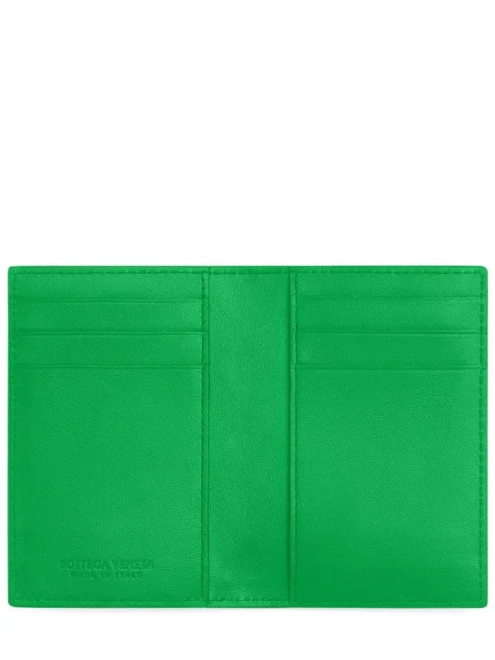 Bottega Veneta   Intrecciato leather flap card case 