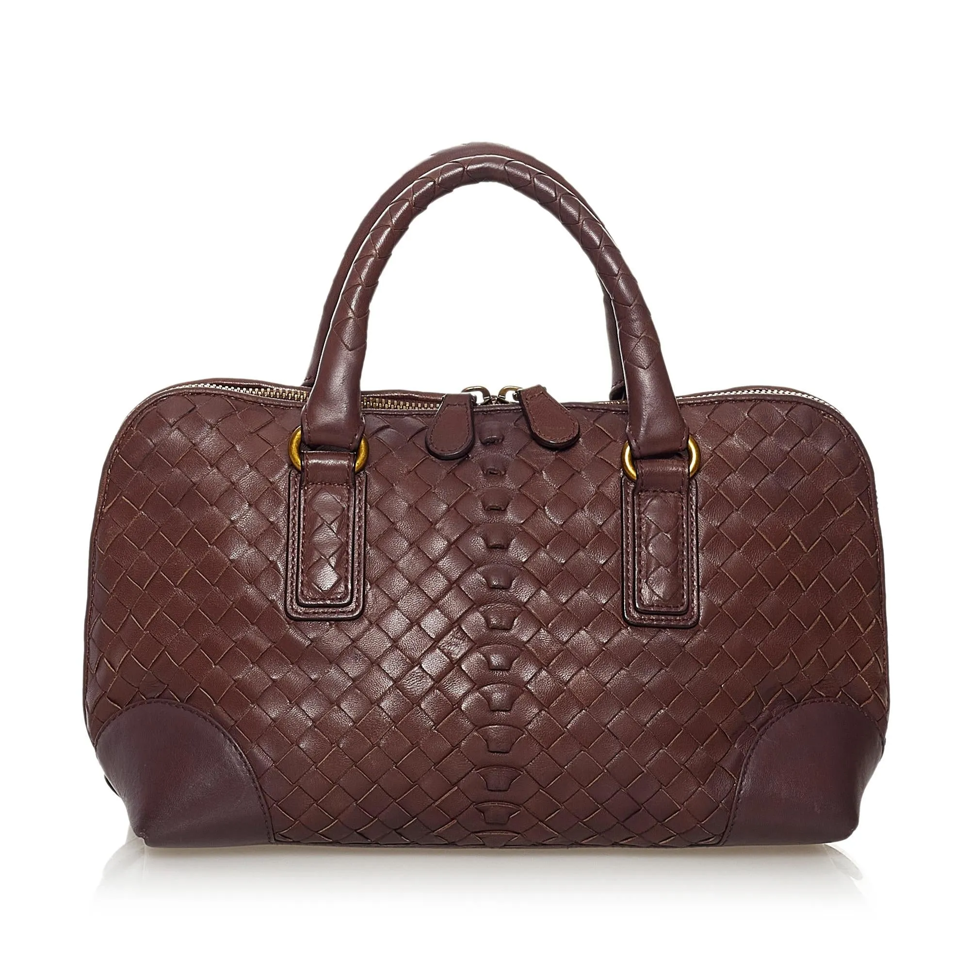 Bottega Veneta Intrecciato Leather Handbag (SHG-31751)