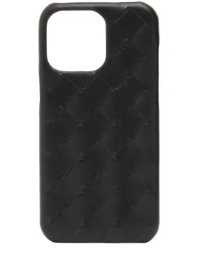 Bottega Veneta   Intrecciato leather iPhone 15 Pro case 