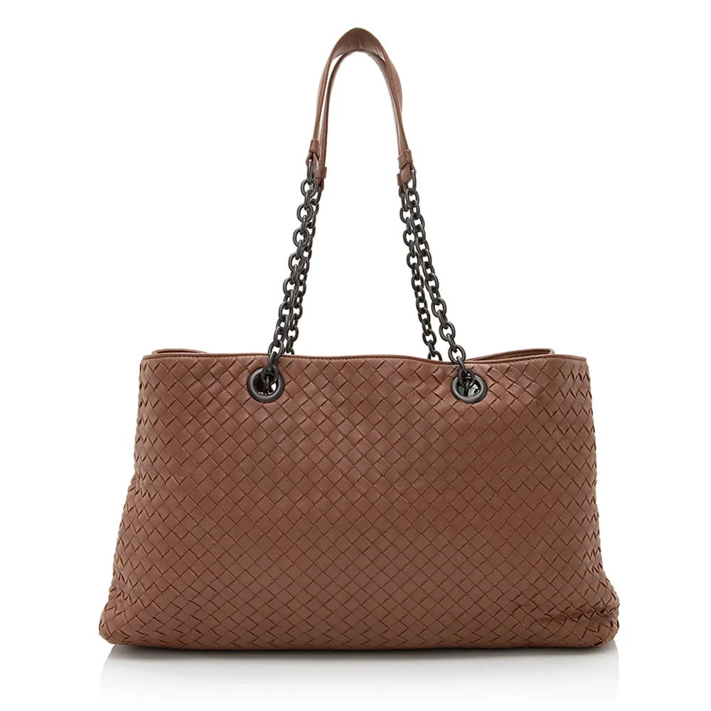 Bottega Veneta Intrecciato Nappa Leather Medium Tote (SHF-22020)