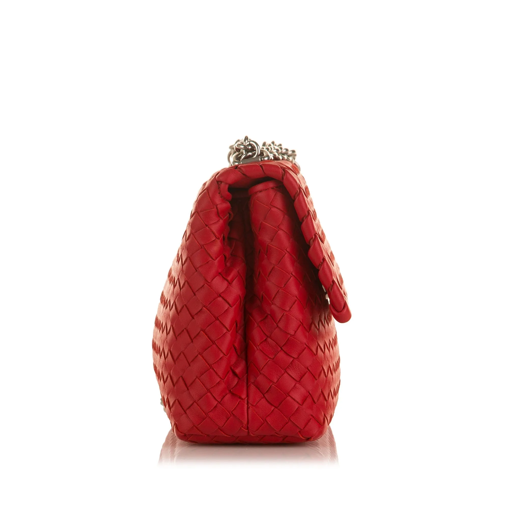 Bottega Veneta Olimpia Red Intrecciato