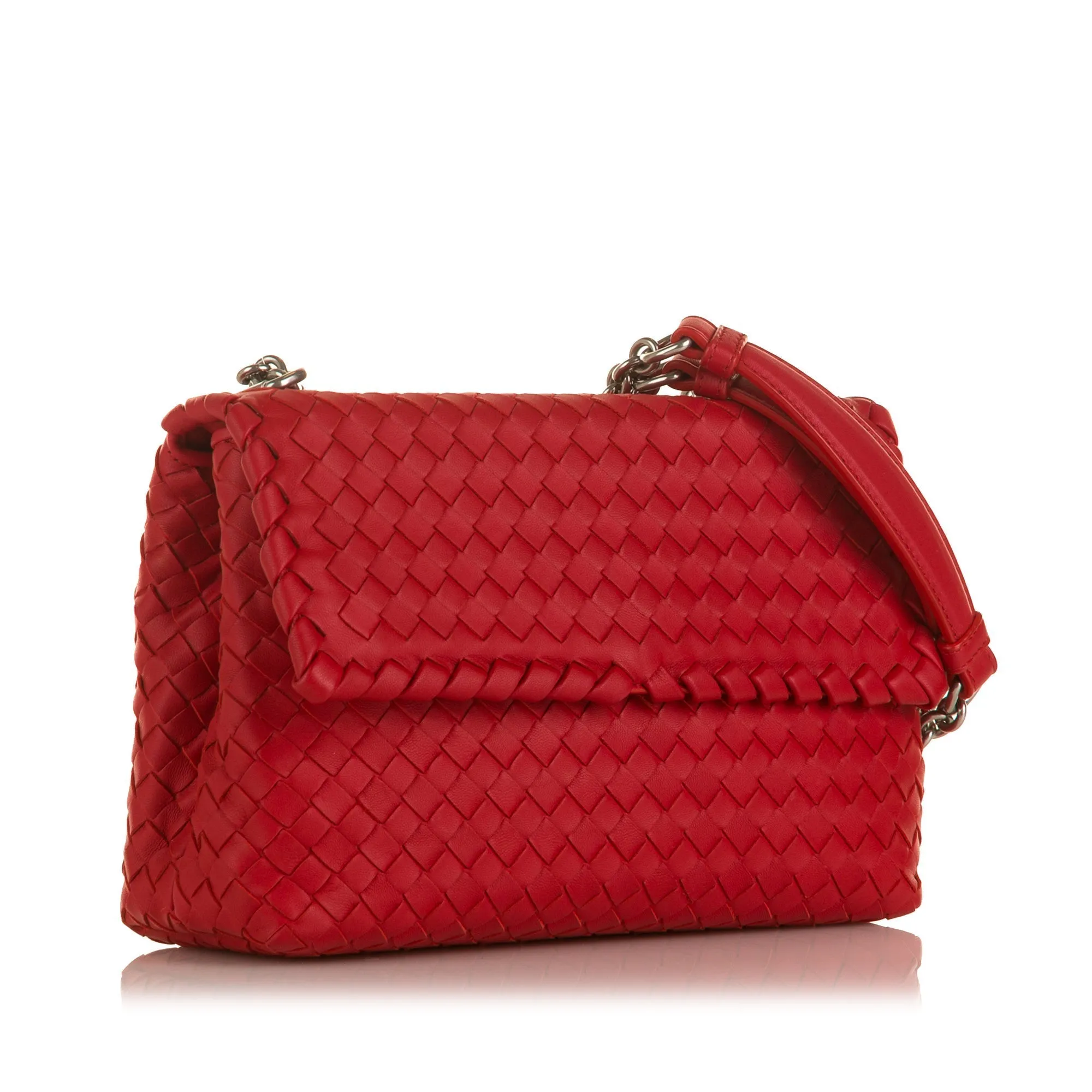 Bottega Veneta Olimpia Red Intrecciato