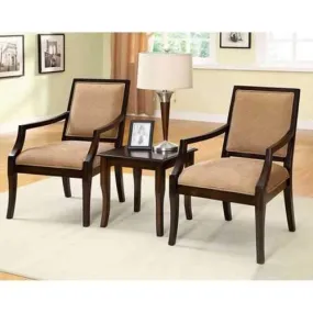 Boudry Transitional Office Chairs With Table - Set Of 3