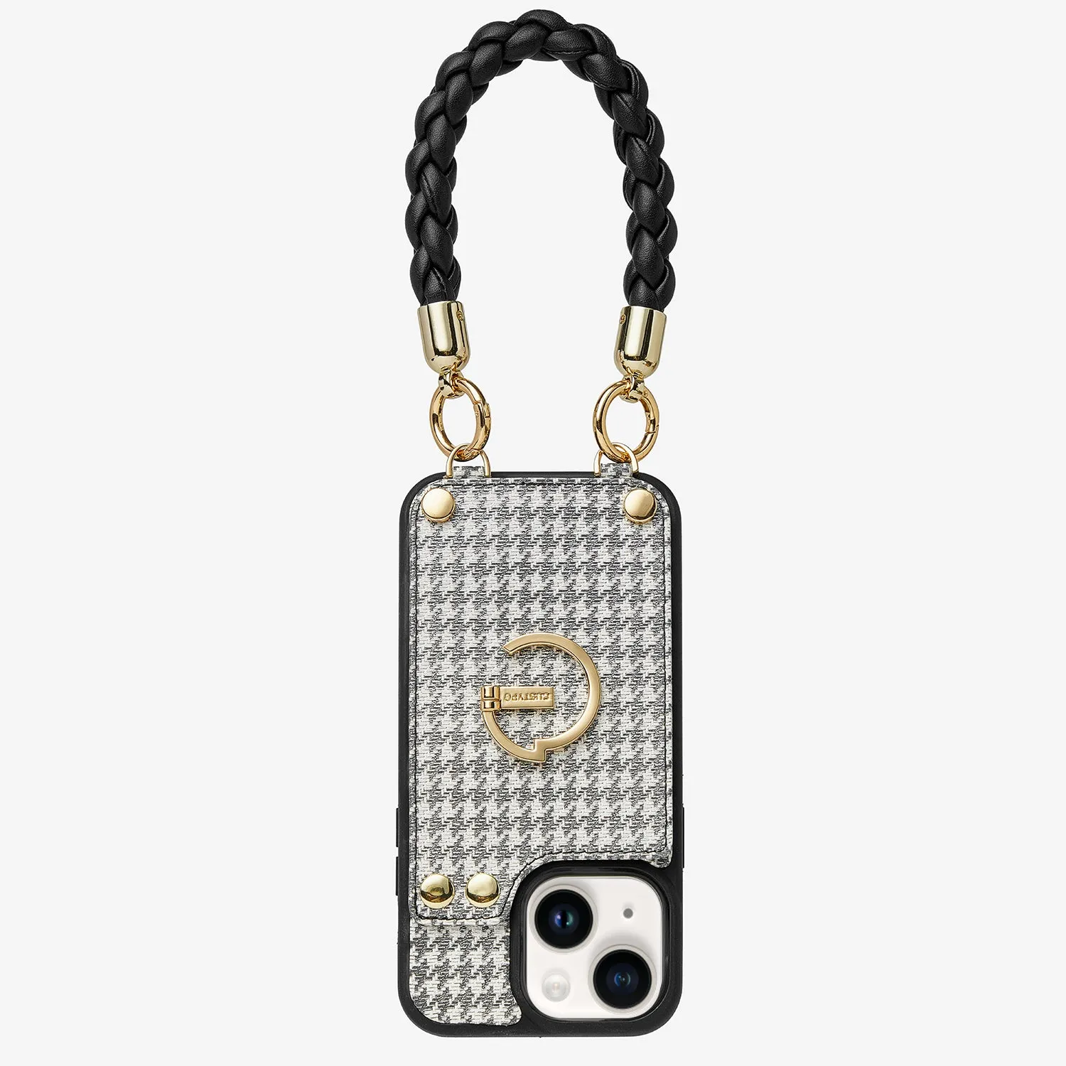 BraidTrend- Rope Style Strap Phone Case in Black