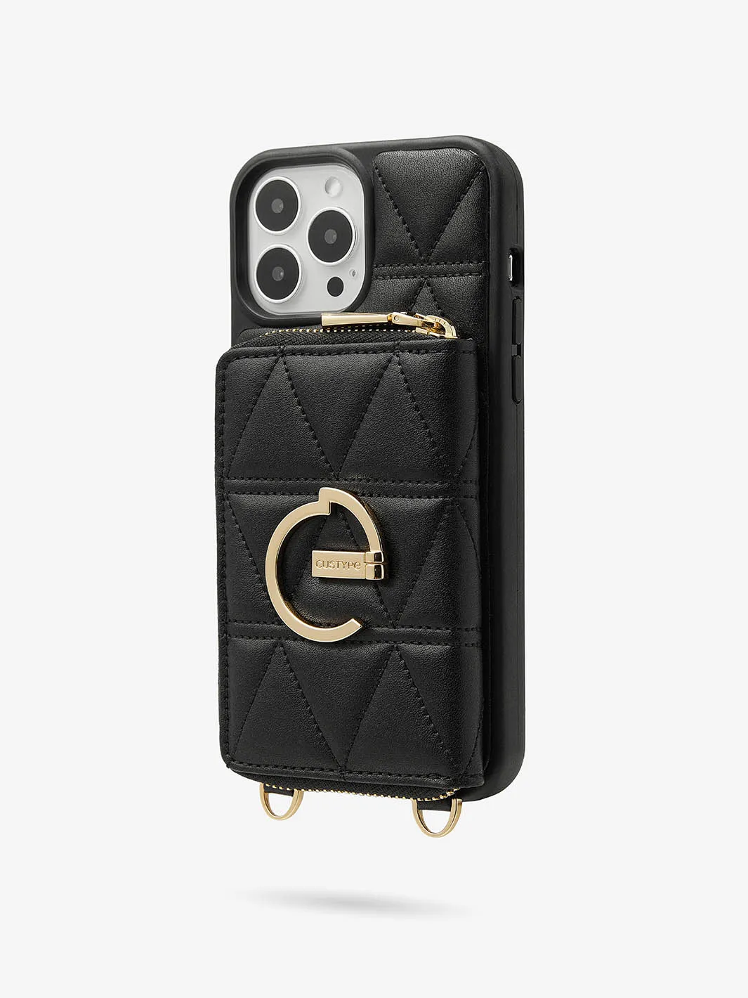 BraidTrend- Rope Style Strap Phone Case in Black