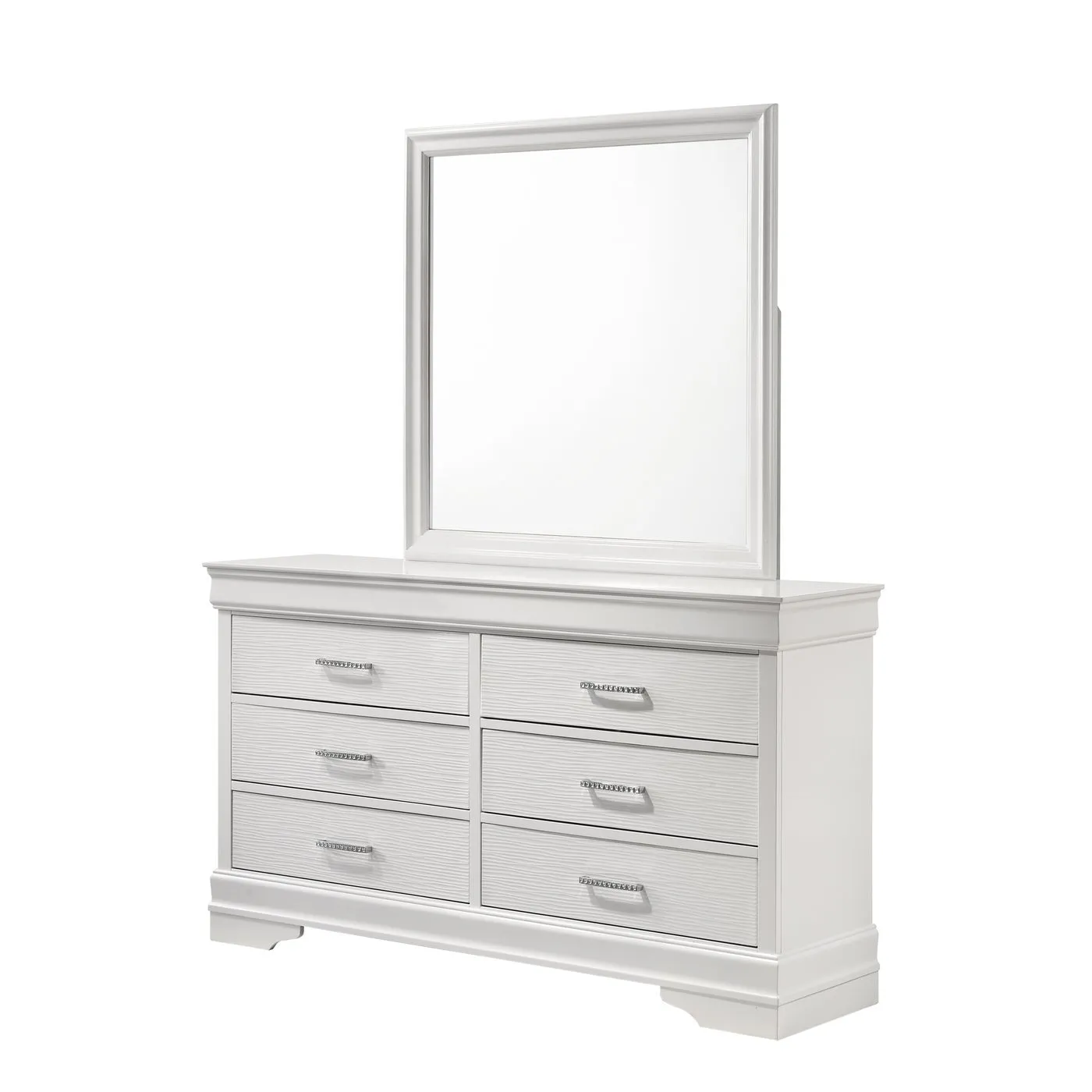 Brooklyn White Collection Dresser/Mirror