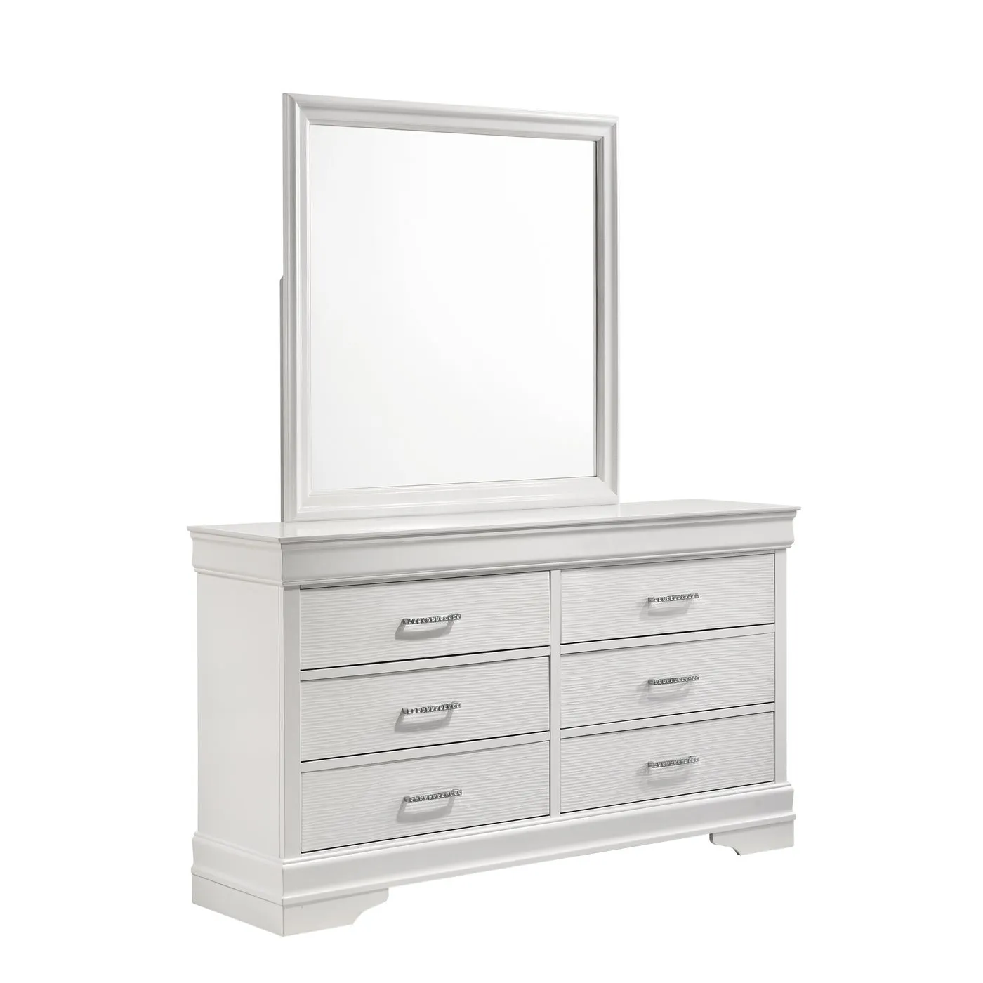 Brooklyn White Collection Dresser/Mirror