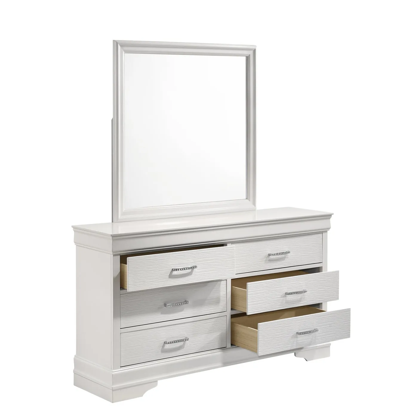 Brooklyn White Collection Dresser/Mirror