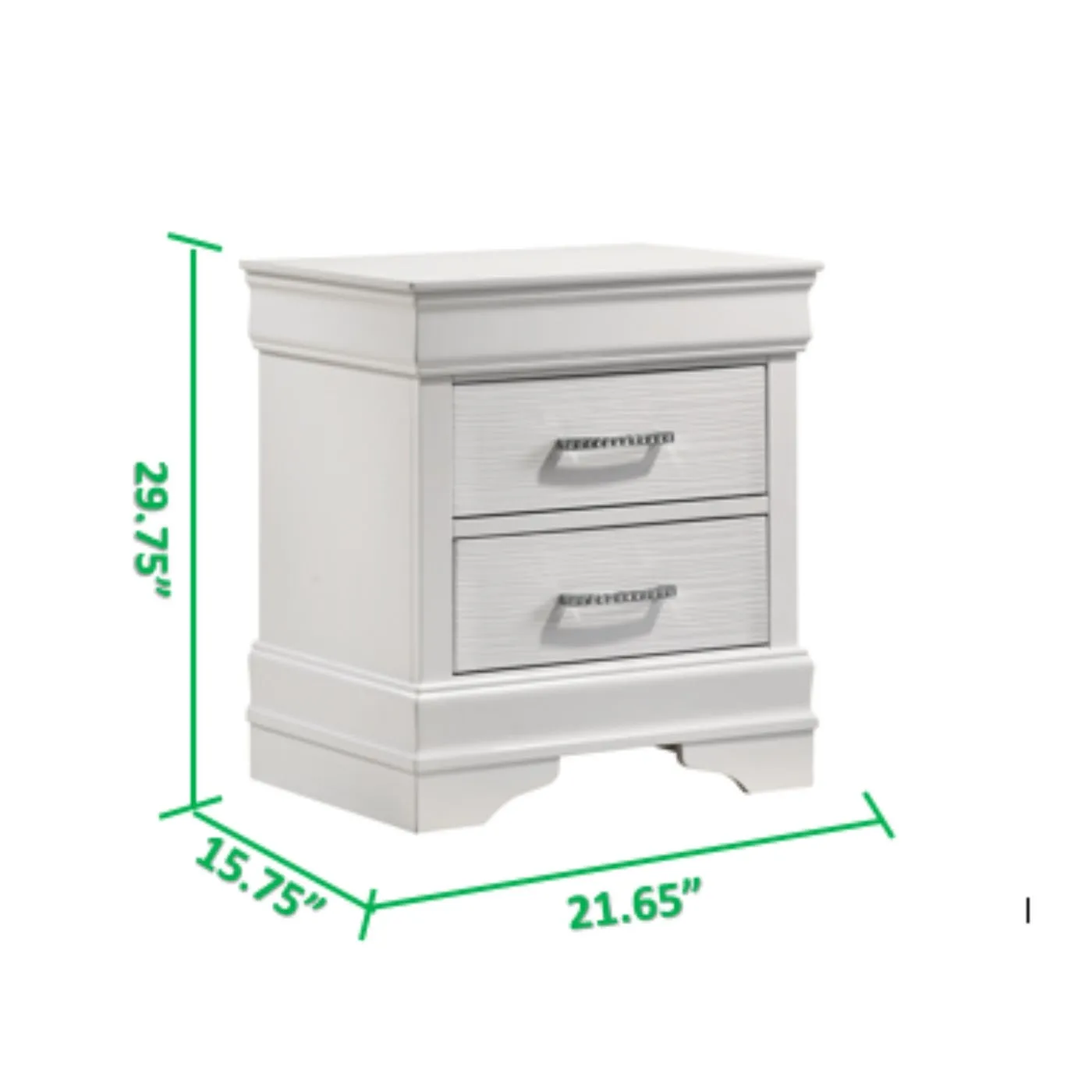 Brooklyn White Collection Nightstand