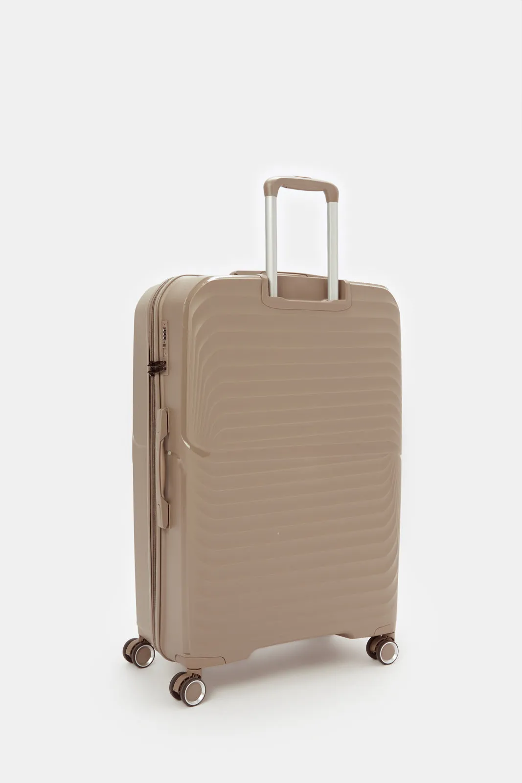 Brown Hard Pp Trolley Luggage (24Inch)