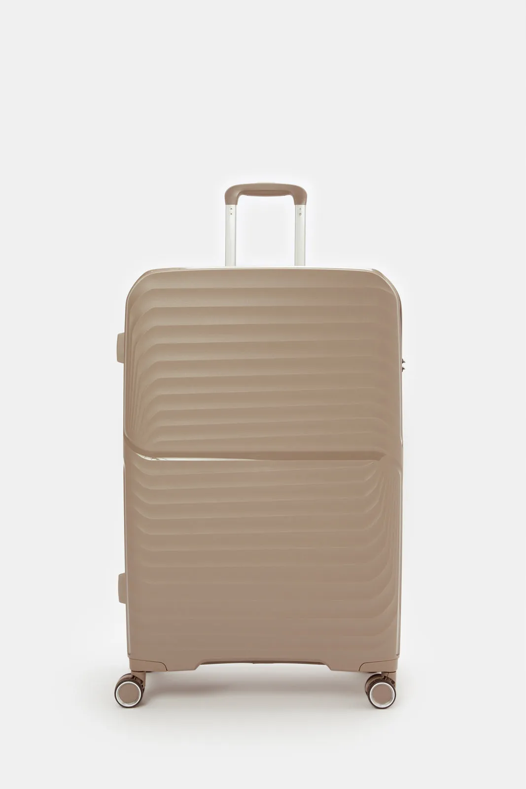 Brown Hard Pp Trolley Luggage (24Inch)